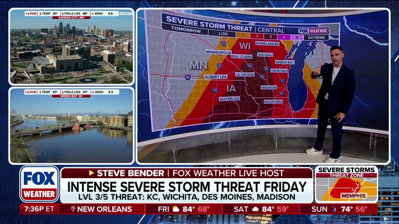 Watch Intense severe storm threat Friday takes aim at millions - FWX ...