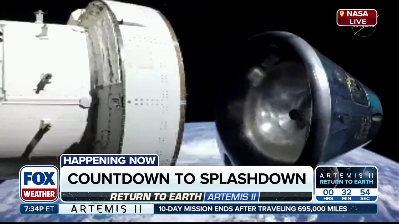 Artemis II: Orion Heads for Earth After Service Module Separation