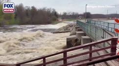 Hesperia Dam is close to failure as heavy rain and snowmelt fuel floodwaters
