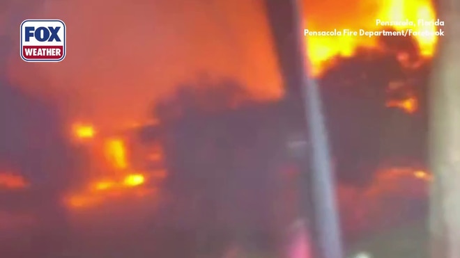 Watch: Pensacola firefighters battle life-threatening blaze amid Hurricane Isaias’ extreme winds