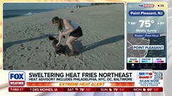 Residents making their way to the Jersey Shore ahead of sweltering daytime high temperatures