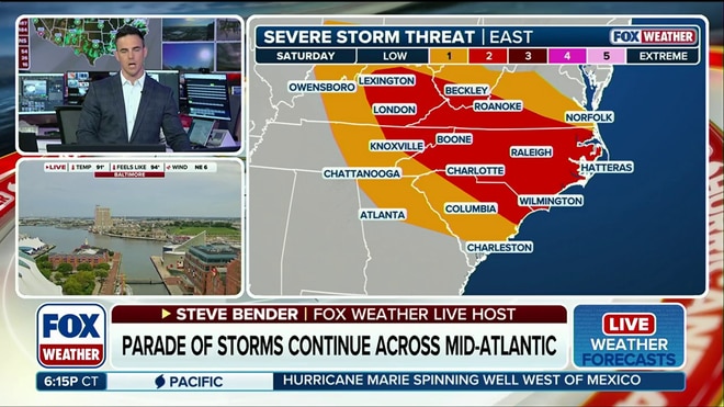 Severe storms erupt across the east, threat continues through tonight