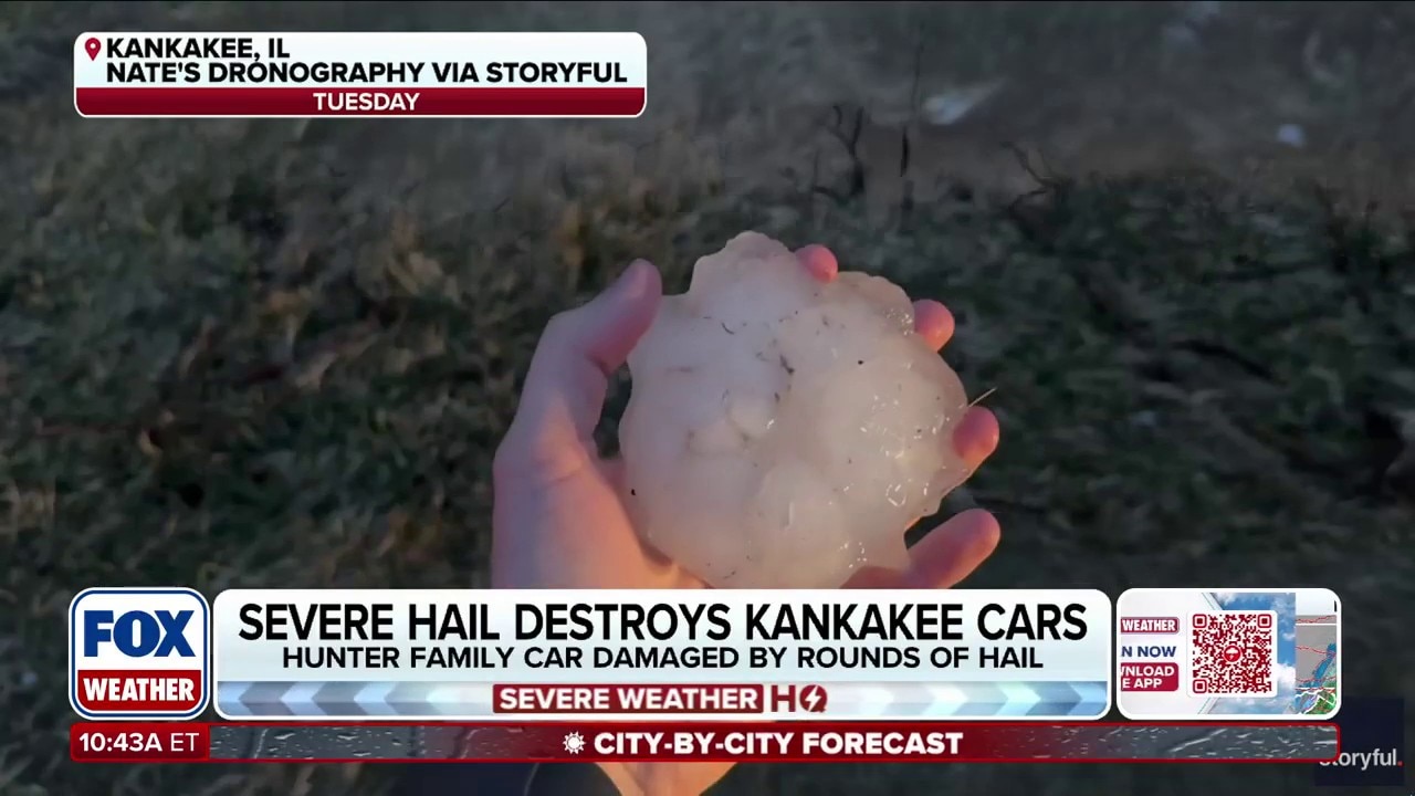 Illinois resident recalls historic hail that damaged cars, home