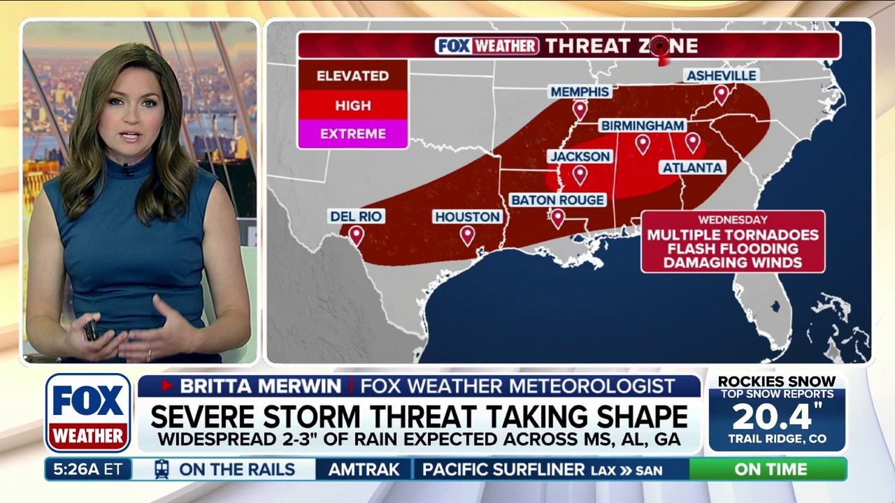 Level 3 severe risk targets Deep South, potentially ending record-quiet April