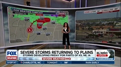 Severe storms return to the Great Plains for the weekend