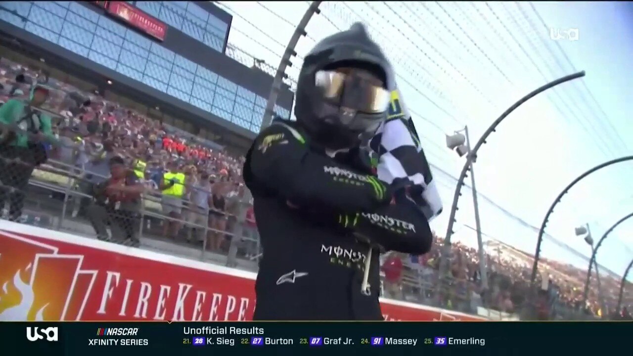 FINAL LAPS: Ty Gibbs wins New Holland 25 at Michigan | NASCAR on FOX