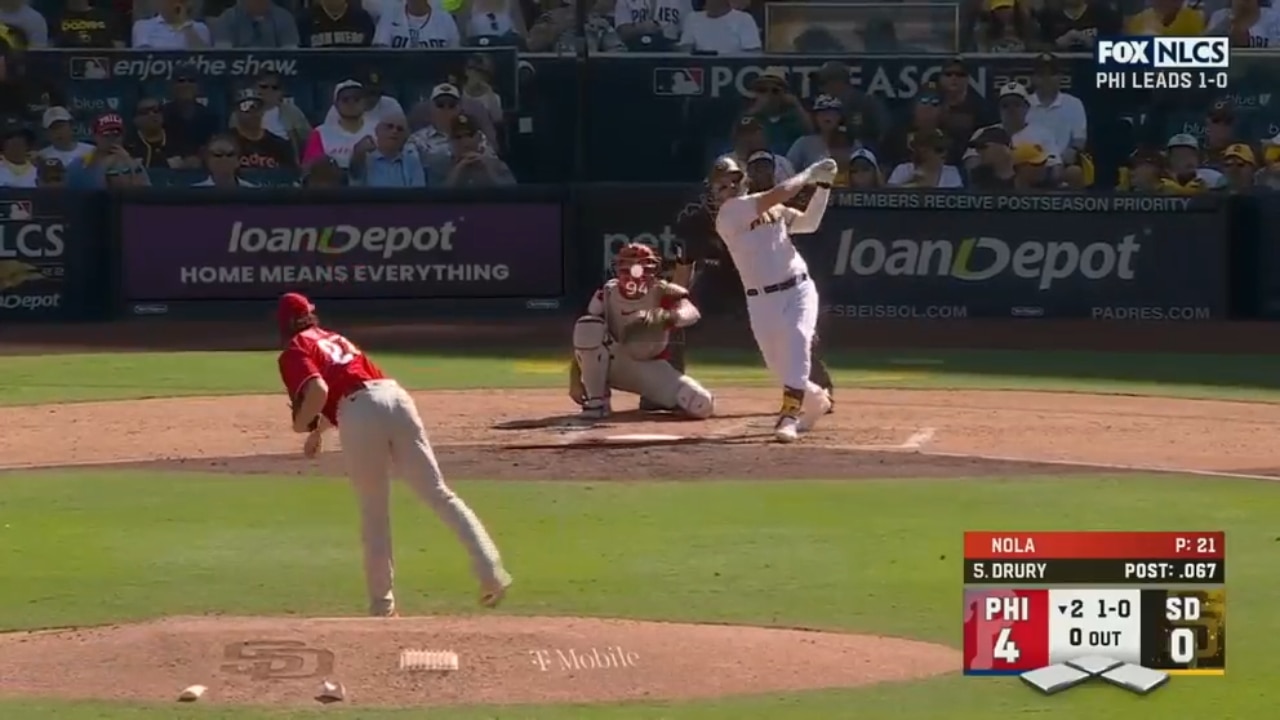 Brandon Drury and Josh Bell launch back-to-back home runs to cut the Phillies lead to 4-2