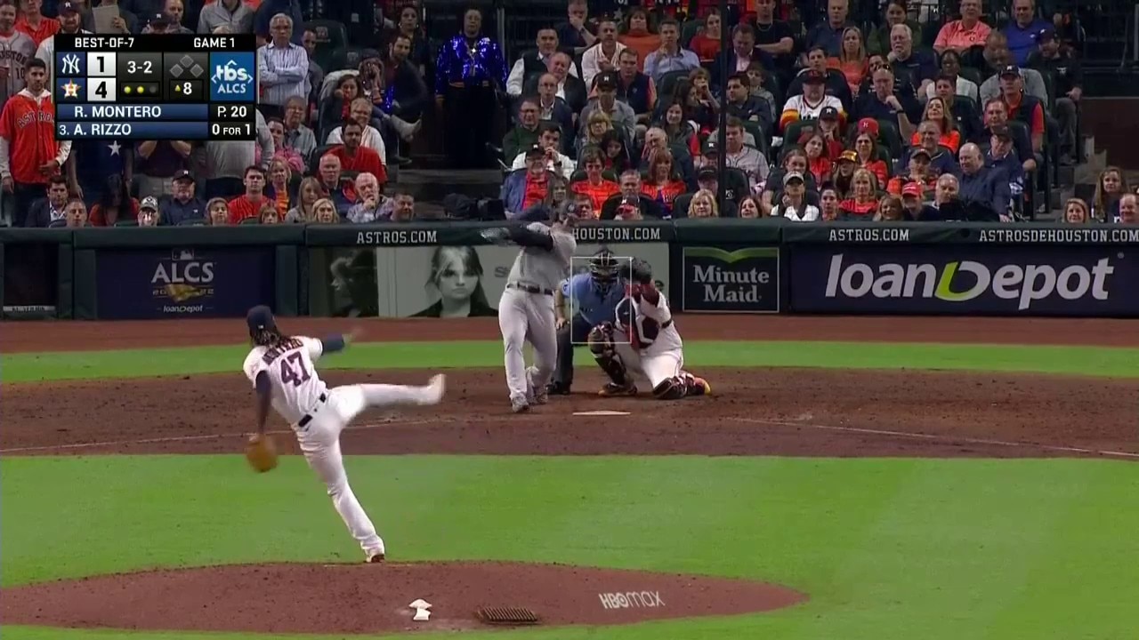 Anthony Rizzo blasts a home run to right field bringing the Yankees to within two runs