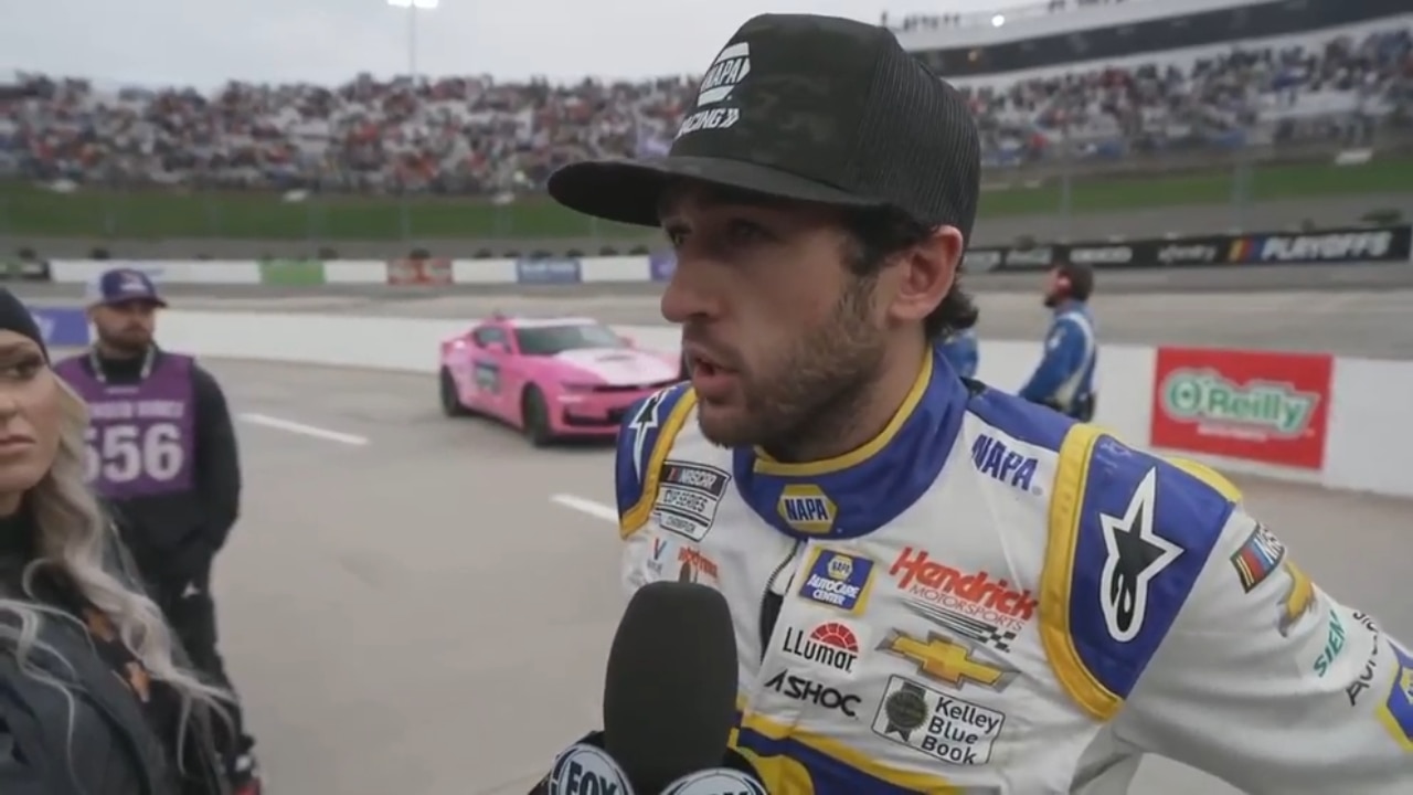 Chase Elliott on his run Sunday at Martinsville