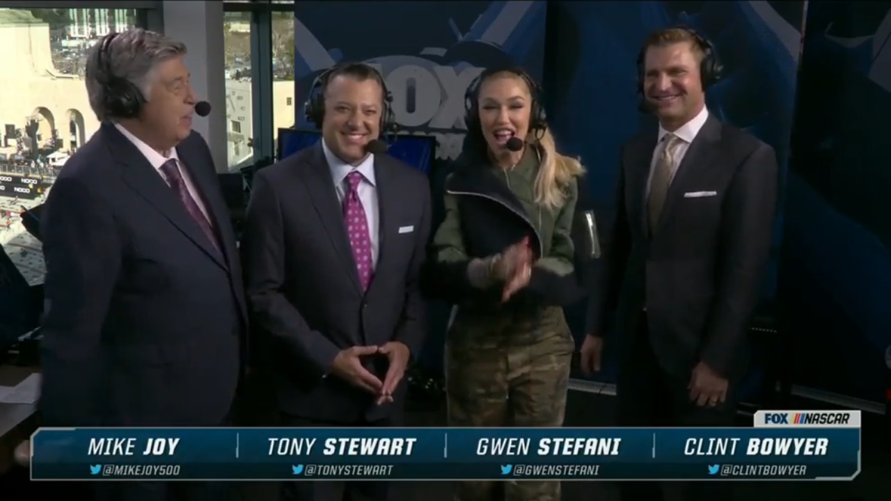 Gwen Stefani talks NASCAR energy and favorite car at the Clash | NASCAR on FOX