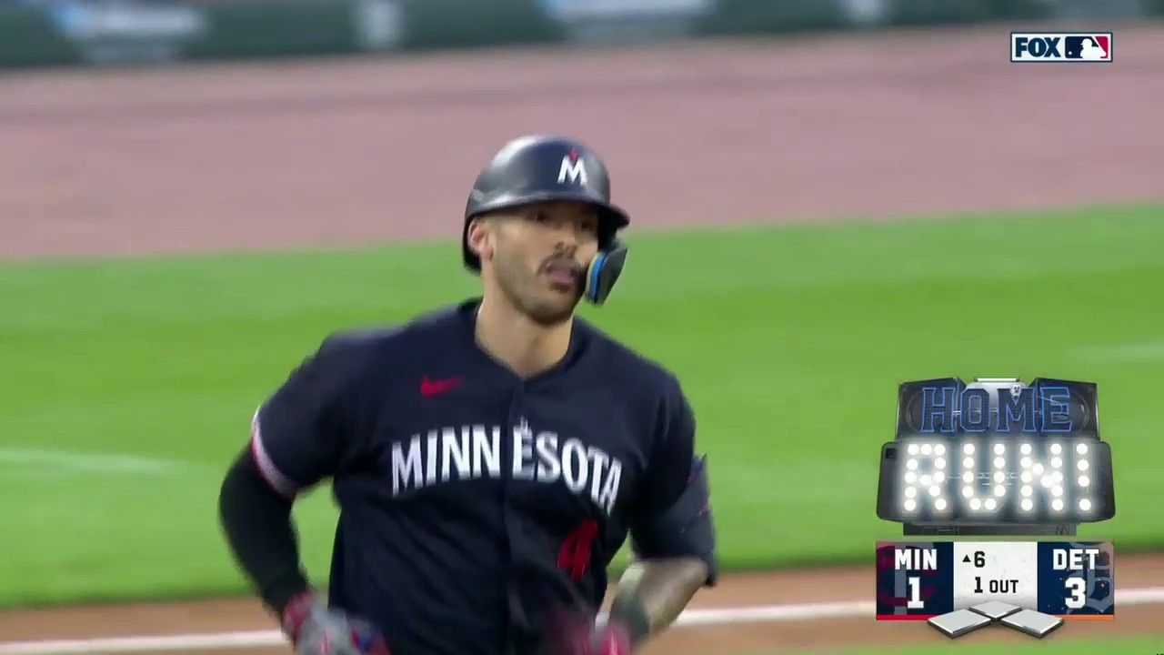 Carlos Correa crushes a solo home run helping the Twins cut into the Tigers' lead