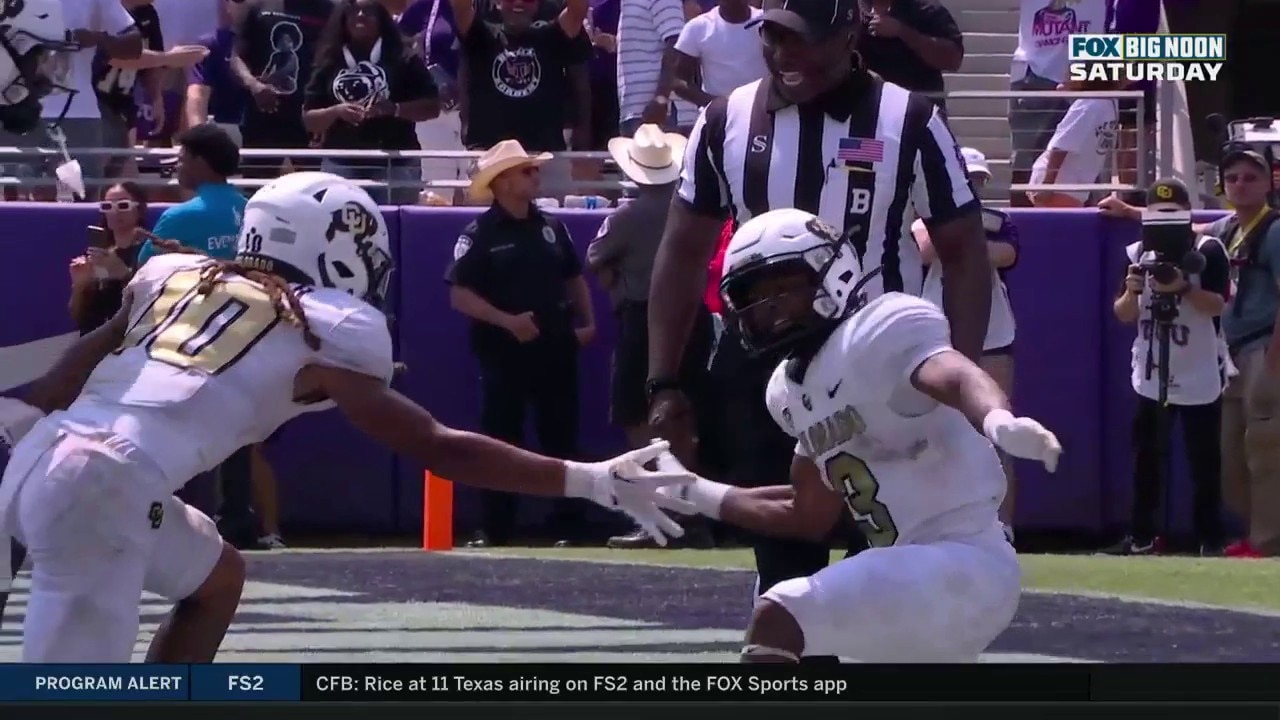 Shedeur Sanders finds Dylan Edwards on a 46-yard TD, giving Colorado a 45-42 lead vs. TCU