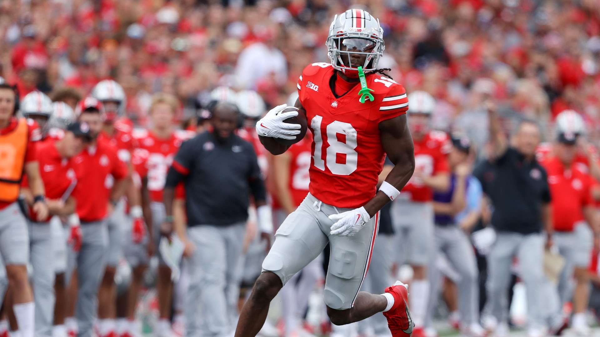 Ohio State’s Marvin Harrison Jr. registers 125 yards and one TD in a win vs. Western Kentucky