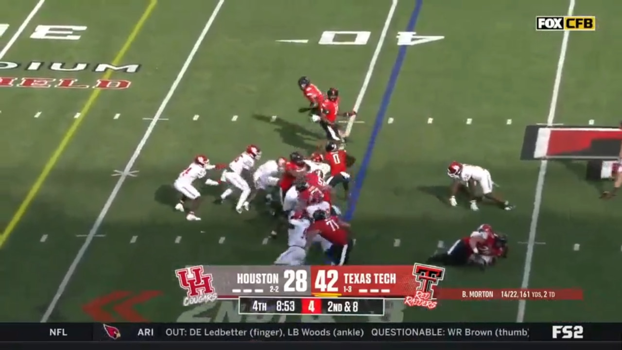 Texas Tech's Cam'Ron Valdez breaks out for 41-yard rushing TD against Houston