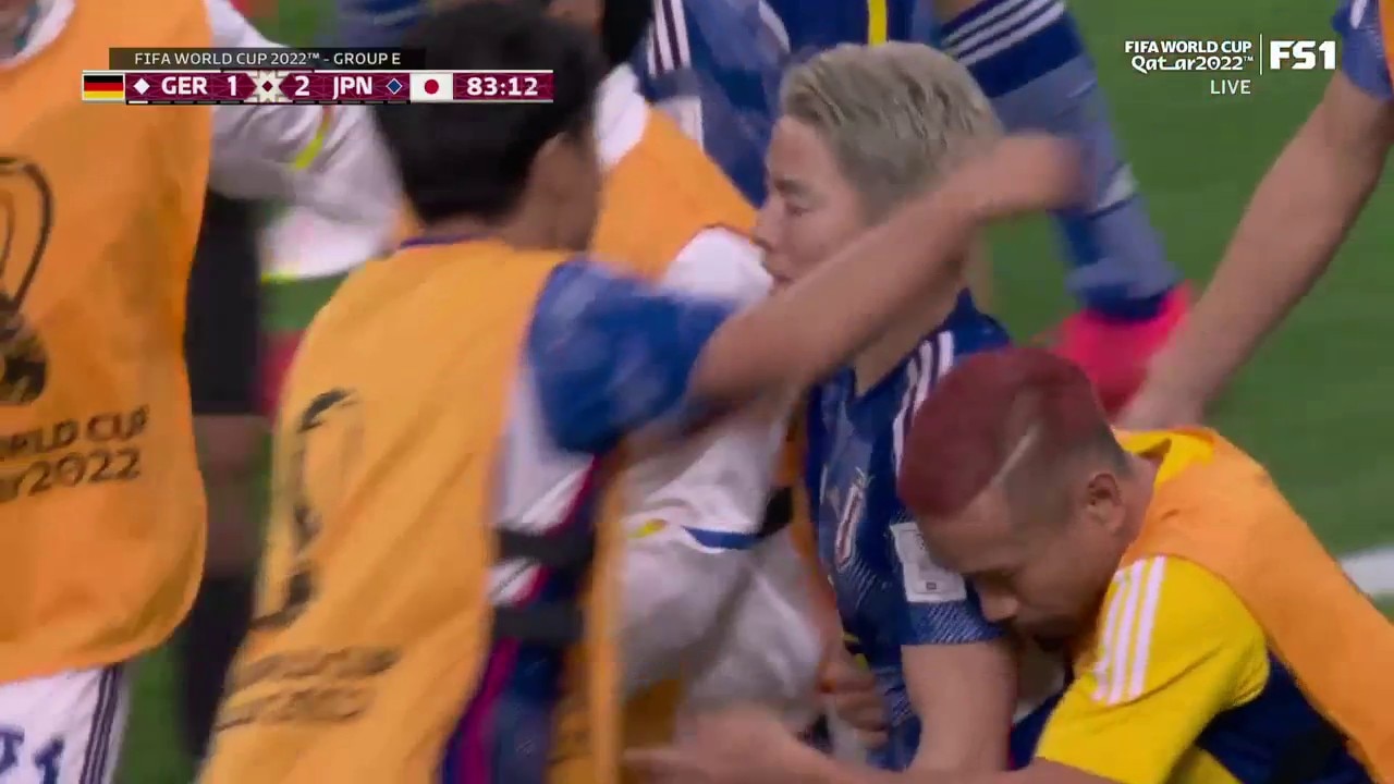 Japan's Takuma Asano scores goal vs. Germany in 83' | 2022 FIFA