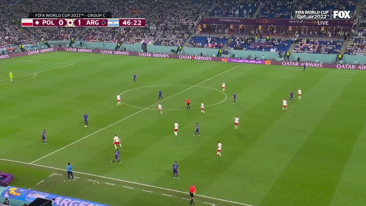 Argentina's Alexis Mac Allister scores goal vs. Poland in 46' | 2022 FIFA World Cup