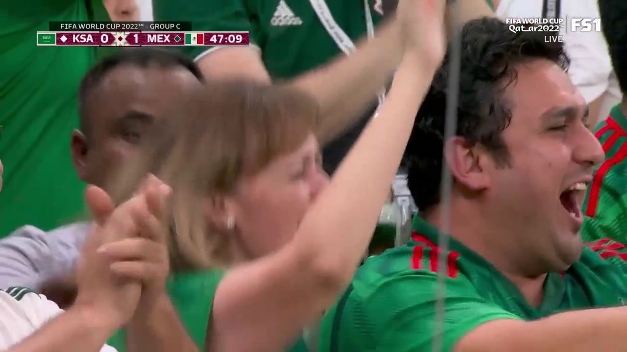 Mexico's Henry Martin scores goal vs. Saudi Arabia in 47' | 2022 FIFA World Cup